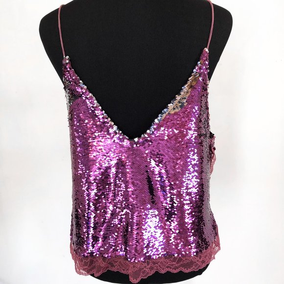Free People | Purple Sequin Tank - Picture 2 of 6